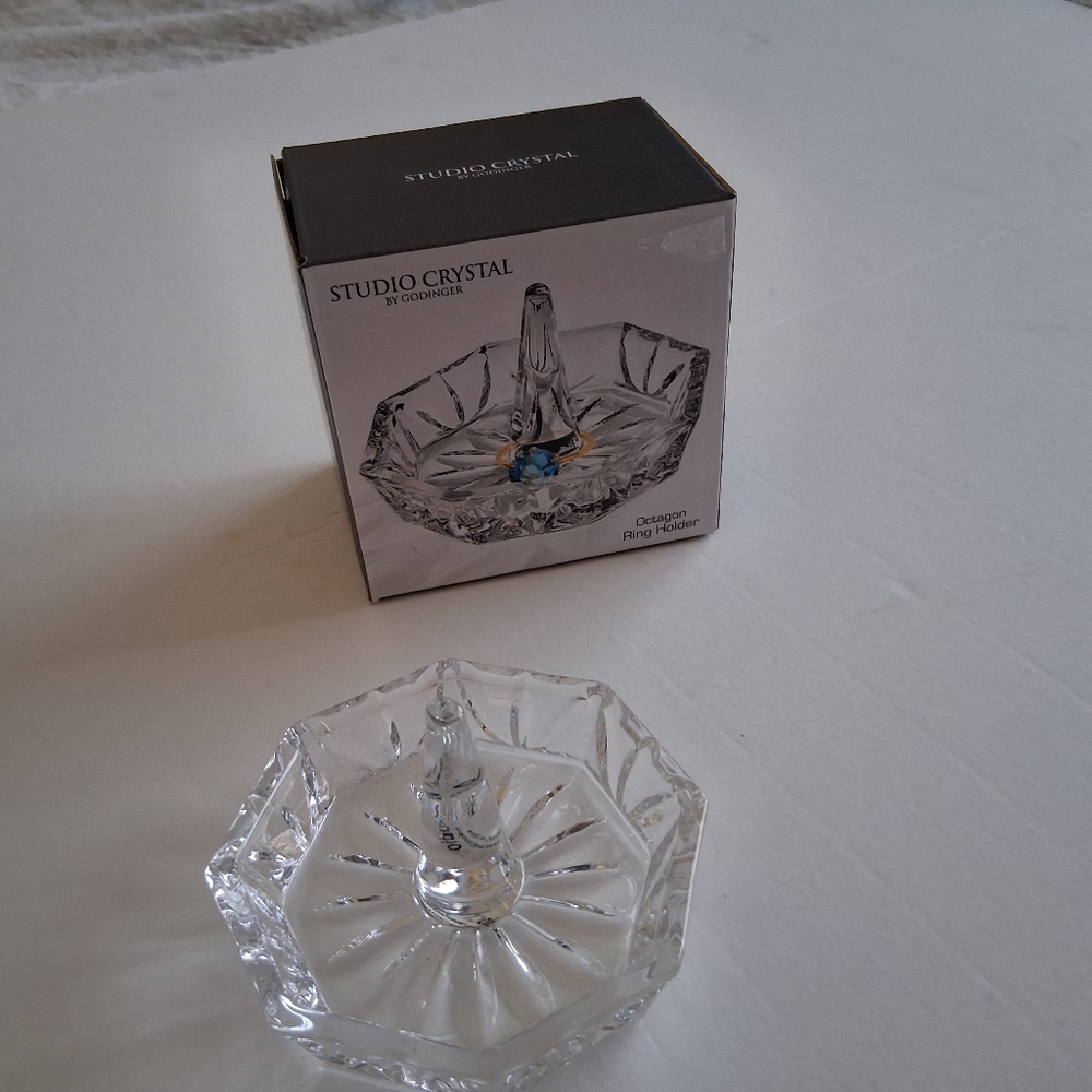 NEW Studio Crystal Ring Holder Stand NIB